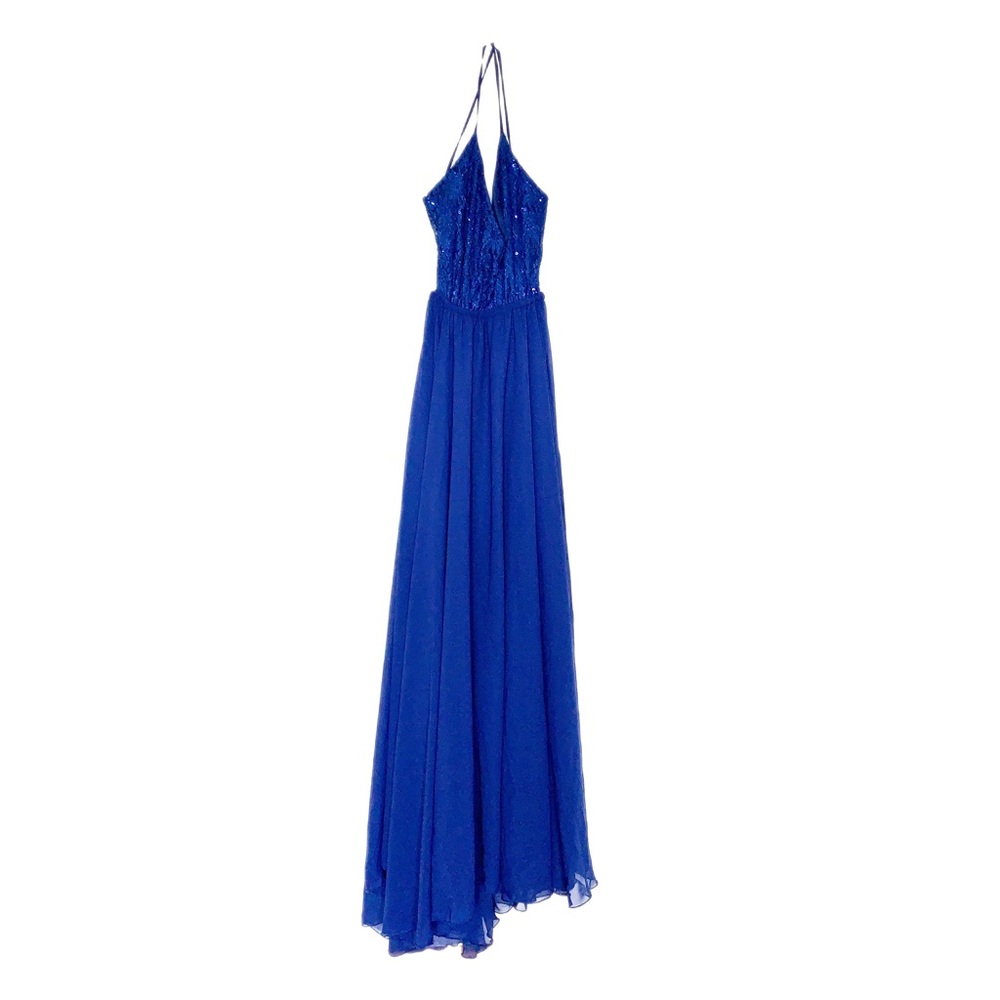 Blue Maxi Sequin Dress Size M